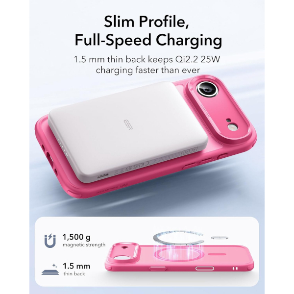 ESR Apple iPhone 17 Air Hybrid Klf-Frosted Pink 