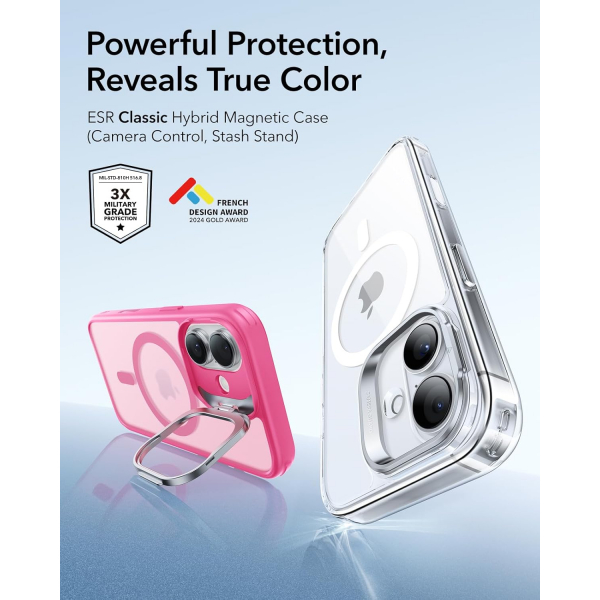 ESR Apple iPhone 17 Standl Klf -Frosted Pink