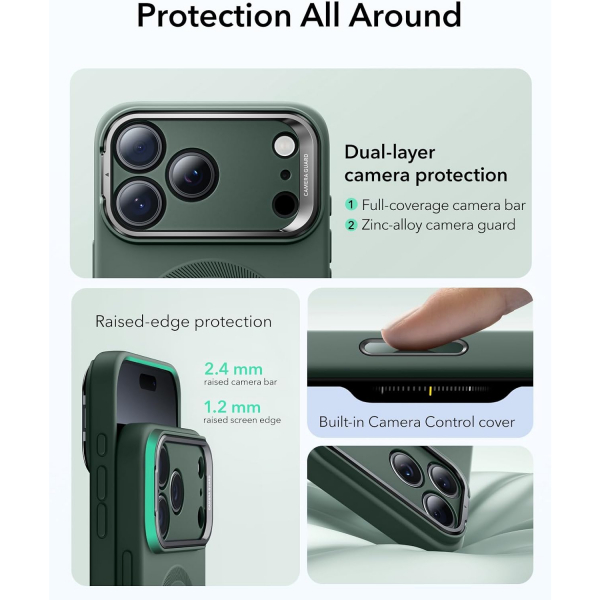 ESR Apple iPhone 17 Pro Cloud Klf -Olive Green