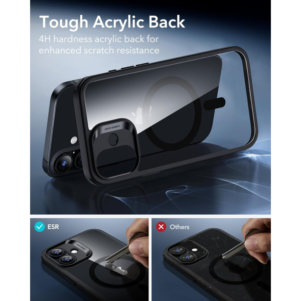 ESR Apple iPhone 17 Hybrid Klf -Clear Black 