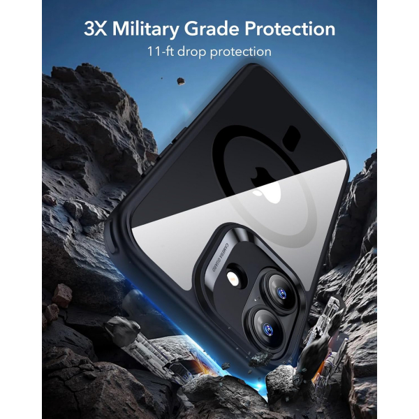 ESR Apple iPhone 17 Hybrid Klf -Clear Black 