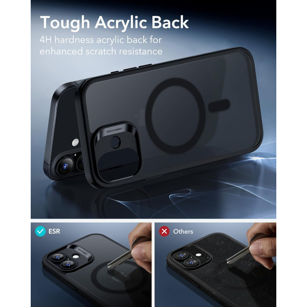 ESR Apple iPhone 17 Hybrid Klf -Frosted Black 