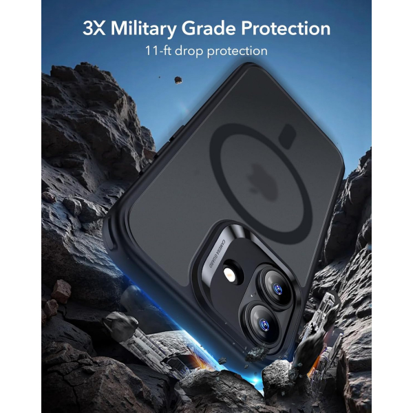 ESR Apple iPhone 17 Hybrid Klf -Frosted Black 