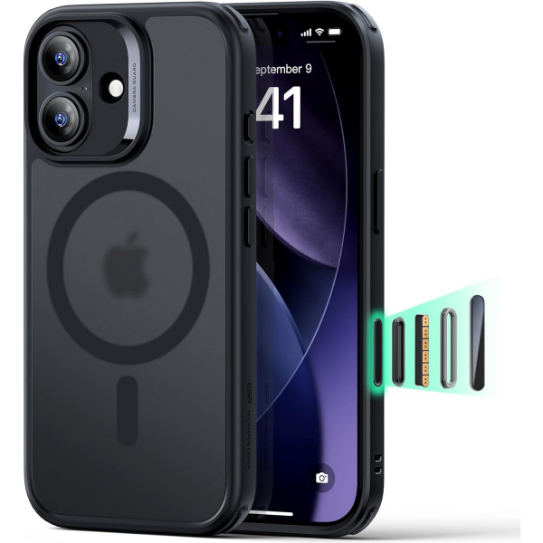 ESR Apple iPhone 17 Hybrid Klf -Frosted Black 