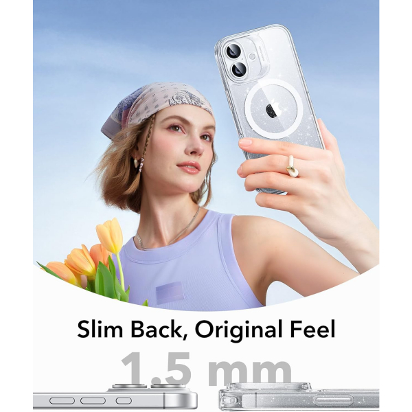 ESR Apple iPhone 17 Hybrid Klf -Clear Shimmer