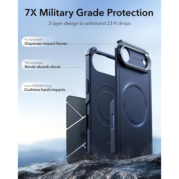 ESR Apple iPhone 17 Air Cyber Klf -Navy Blue