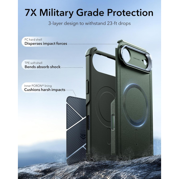 ESR Apple iPhone 17 Air Cyber Klf -Green