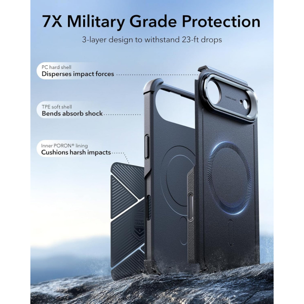ESR Apple iPhone 17 Air Cyber Klf -Black