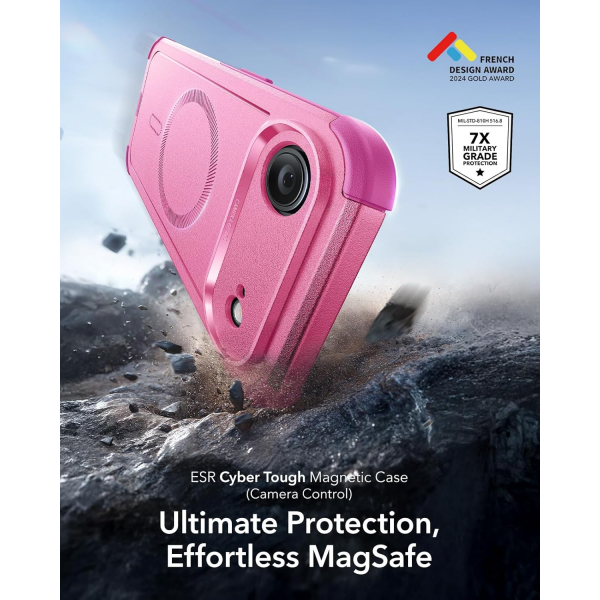 ESR Apple iPhone 17 Air Cyber MagSafe Klf -Cyber Pink 