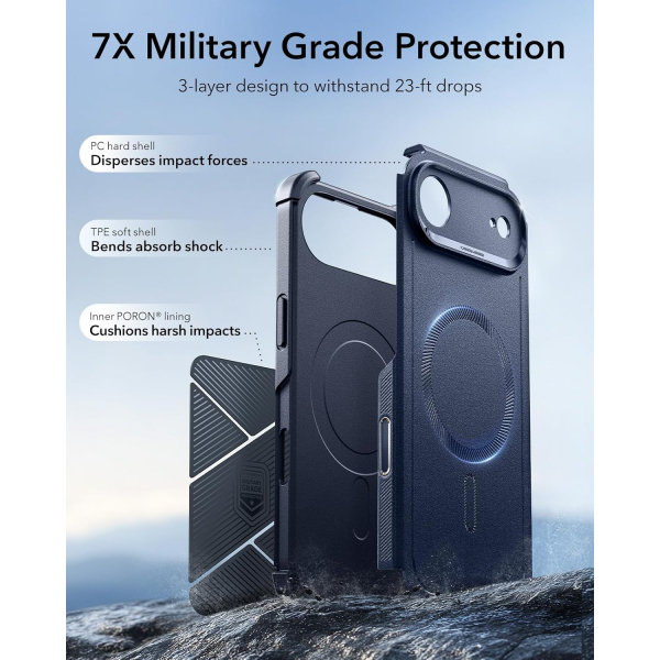 ESR Apple iPhone 17 Air Cyber MagSafe Klf -Cyber Navy Blue