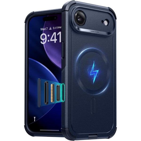 ESR Apple iPhone 17 Air Cyber MagSafe Klf -Cyber Navy Blue