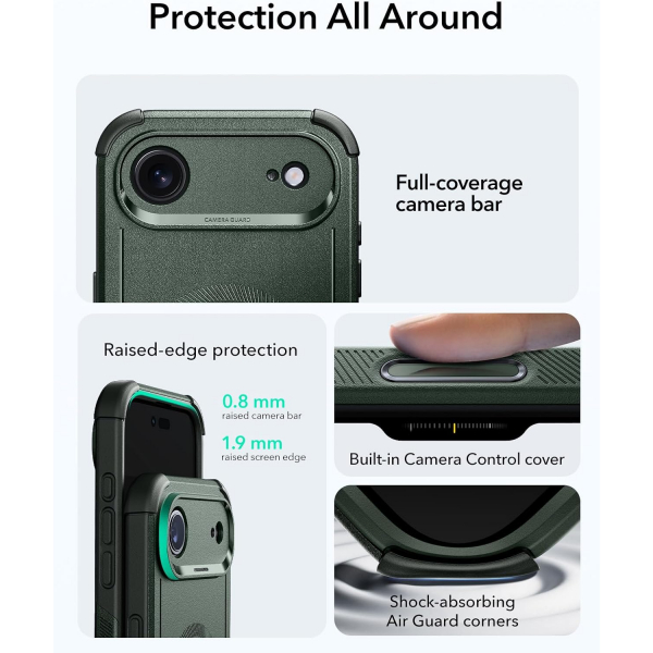 ESR Apple iPhone 17 Air Cyber MagSafe Klf -Cyber Green