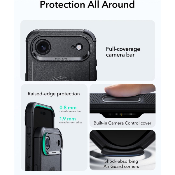 ESR Apple iPhone 17 Air Cyber MagSafe Klf -Cyber Black