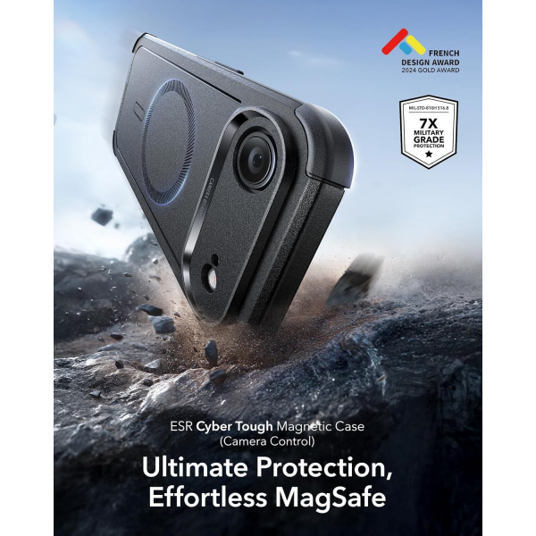 ESR Apple iPhone 17 Air Cyber MagSafe Klf -Cyber Black