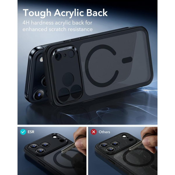 ESR Apple iPhone 17 Pro Hybrid Klf -Frosted Black 