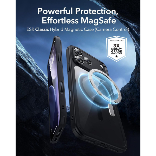 ESR Apple iPhone 17 Pro Max Hybrid Klf -Clear Black 