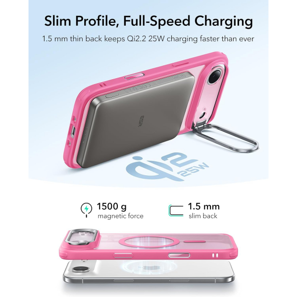 ESR Apple iPhone 17 Air Standl Klf -Frosted Pink