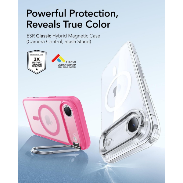 ESR Apple iPhone 17 Air Standl Klf -Frosted Pink