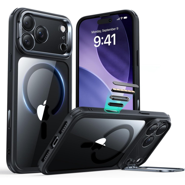 ESR Apple iPhone 17 Pro Standl Klf -Clear Black 
