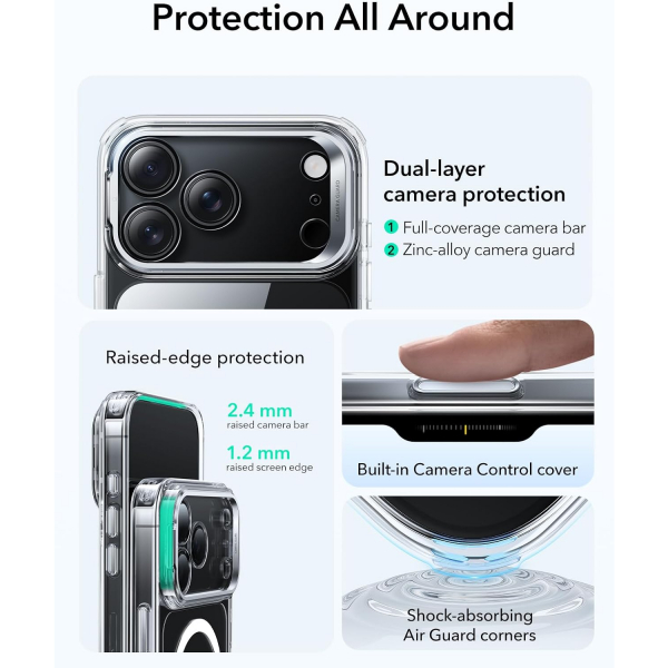 ESR Apple iPhone 17 Pro Standl Klf -Clear