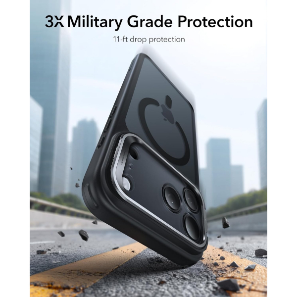 ESR Apple iPhone 17 Pro Standl Klf -Frosted Black 