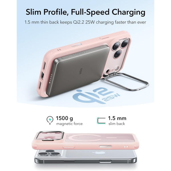 ESR Apple iPhone 17 Pro Standl Klf -Bubblegum Pink