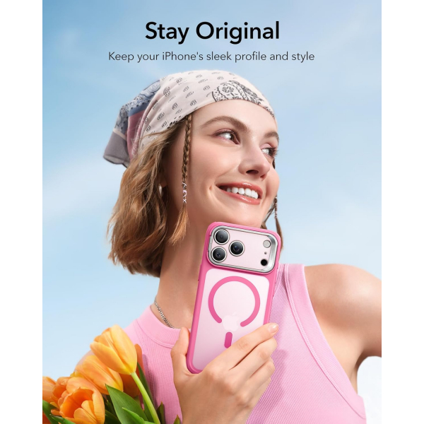 ESR Apple iPhone 17 Pro Standl Klf -Frosted Pink