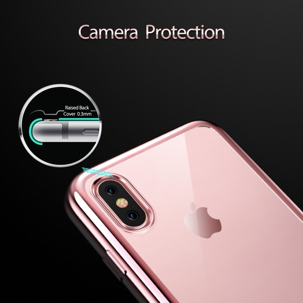ESR Apple iPhone X Crystal K�l�f-Rose Gold
