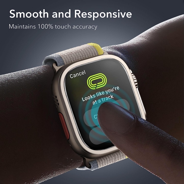 ESR Armorite Apple Watch Ultra 2 Ekran Koruyucu (49mm)(2 Adet)-Titanium
