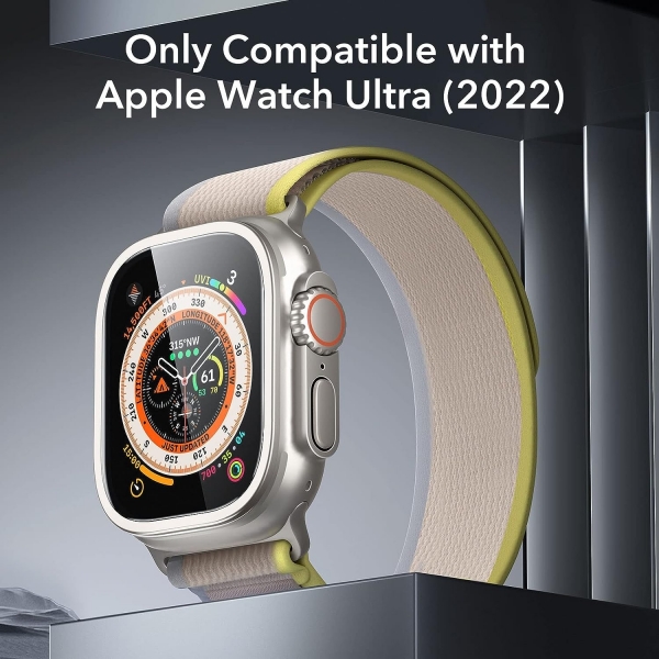 ESR Armorite Apple Watch Ultra 2 Ekran Koruyucu (49mm)(2 Adet)-Titanium