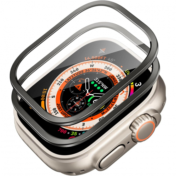 ESR Armorite Apple Watch Ultra 2 Ekran Koruyucu (49mm)(2 Adet)-Black