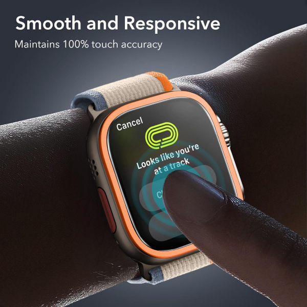 ESR Armorite Apple Watch Ultra 2 Ekran Koruyucu (49mm)(2 Adet)-Orange