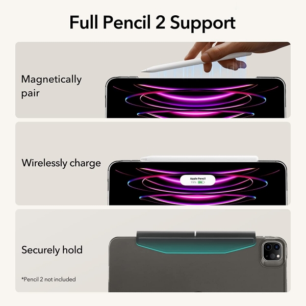 ESR Ascend Serisi iPad Pro Klf (12.9 in)(6.Nesil)-Black
