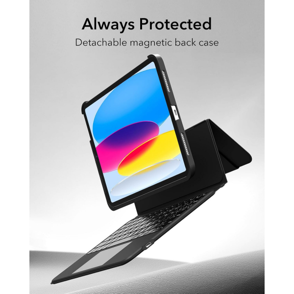 ESR Ascend iPad 10.Nesil Klavyeli Klf (10.9 in)-Black