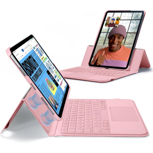 ESR Ascend iPad 10.Nesil Klavyeli Klf (10.9 in)-Pink