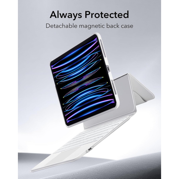 ESR Ascend iPad 10.Nesil Klavyeli Klf (10.9 in)-White