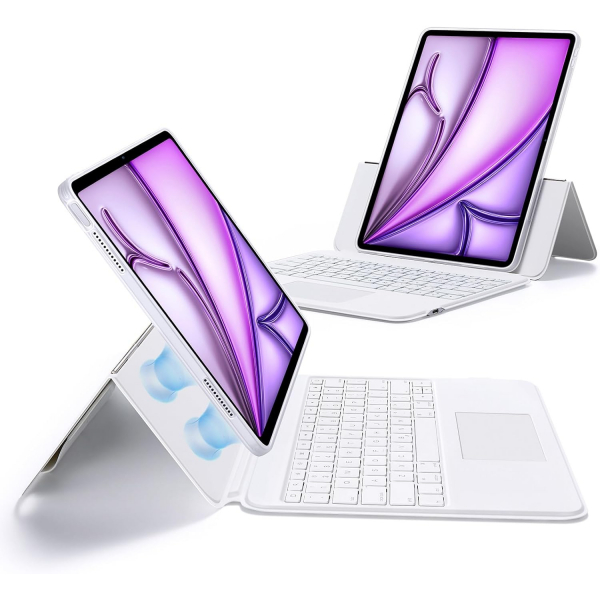 ESR Ascend iPad Air M2 Klavyeli Klf (13 in)-White