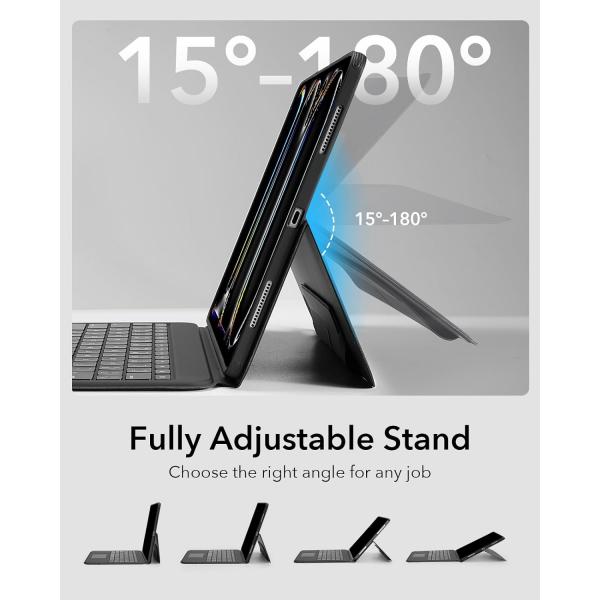 ESR Ascend iPad Pro M4 Klavyeli Klf (13 in)-Black 