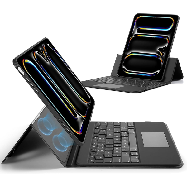 ESR Ascend iPad Pro M4 Klavyeli Klf (13 in)-Black 