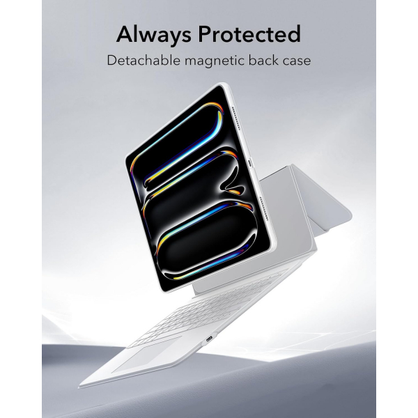 ESR Ascend iPad Pro M4 Klavyeli Klf (13 in)-White