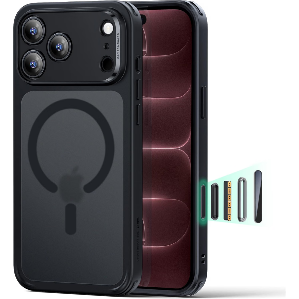 ESR Classic Hybrid iPhone 18 Pro Manyetik K�l�f -Frosted Black