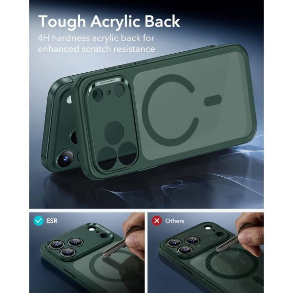 ESR Classic Hybrid iPhone 18 Pro Manyetik K�l�f -Frosted Green