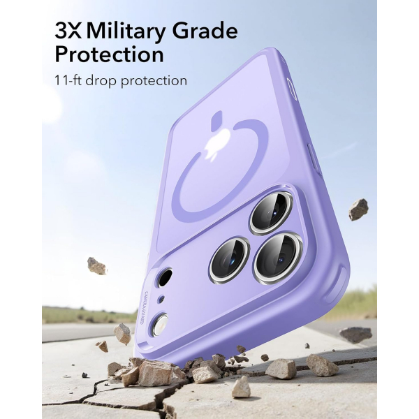 ESR Classic Hybrid iPhone 18 Pro Manyetik K�l�f -Frosted Purple