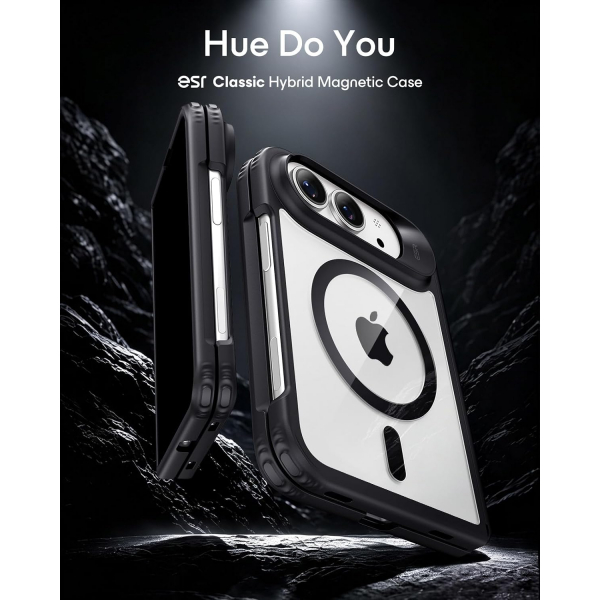 ESR Classic Hybrid iPhone Duo K�l�f-Clear Black