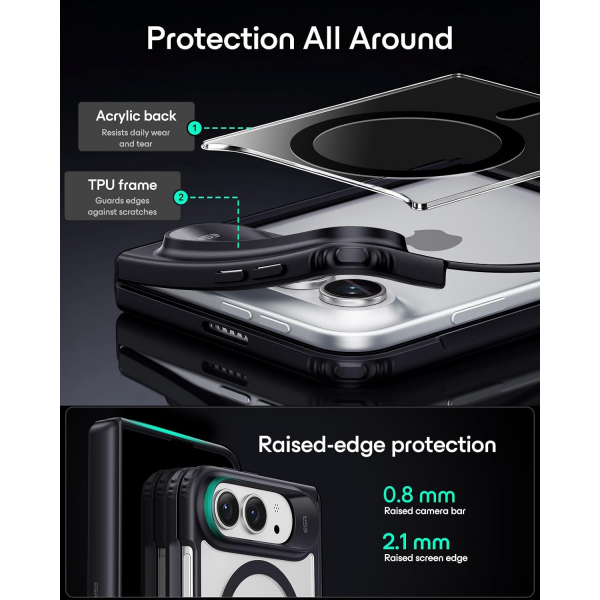 ESR Classic Hybrid iPhone Duo K�l�f-Clear Black