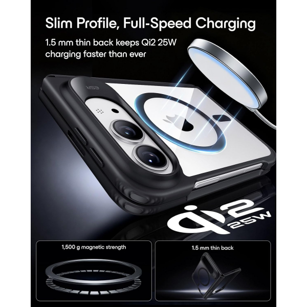 ESR Classic Hybrid iPhone Duo K�l�f-Clear Black