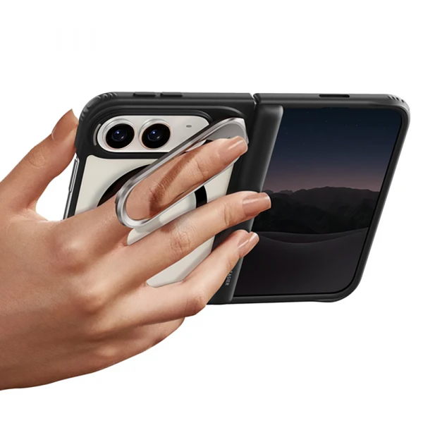 ESR Classic Hybrid iPhone Duo Standl� K�l�f-Clear Black