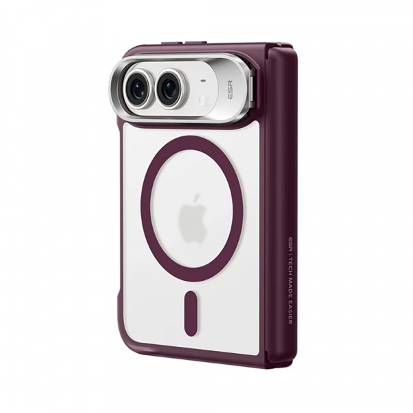 ESR Classic Hybrid iPhone Duo Standl� K�l�f-Frosted Deep Burgundy