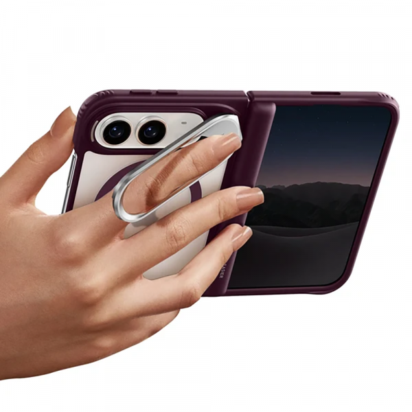 ESR Classic Hybrid iPhone Duo Standl� K�l�f-Frosted Deep Burgundy