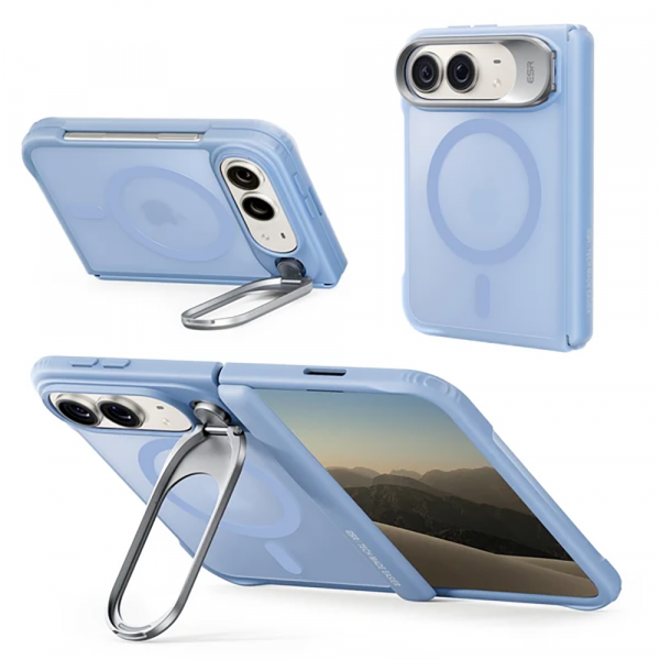 ESR Classic Hybrid iPhone Duo Standl� K�l�f-Frosted Misty Blue